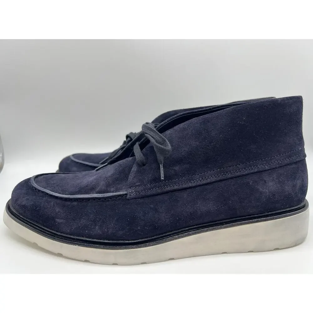 Vince Wayde Suede Chukka Boot Coastal Navy Men's Size 9.5M.